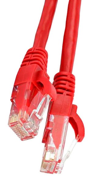Патч-корд Lanmaster LAN-PC45/U5E-5.0-RD UTP RJ-45 вил.-вилка RJ-45 кат.5E 5м красный LSZH