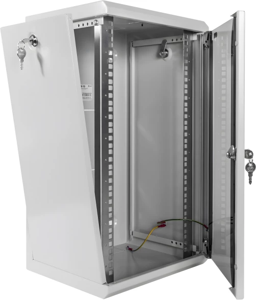 Шкаф коммутационный ЦМО (ШРН-8.255-10) настенный 8U 320x305мм пер.дв.стекл серый 255мм 8.1кг 180град. 420мм