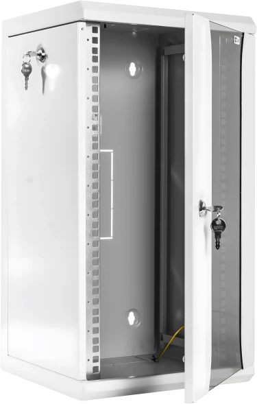Шкаф коммутационный ЦМО (ШРН-8.255-10) настенный 8U 320x305мм пер.дв.стекл серый 255мм 8.1кг 180град. 420мм
