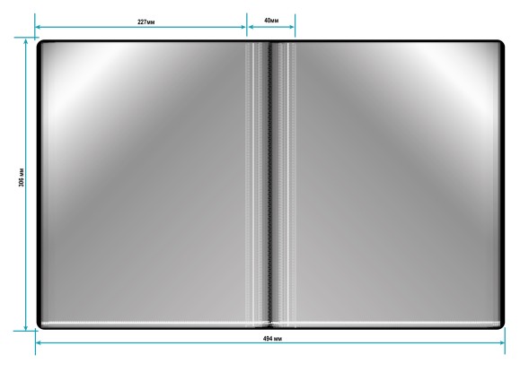 Папка с 100 прозр.вклад. Бюрократ -BPVN100BLCK A4 пластик 0.8мм торц.карм с бум. встав черный