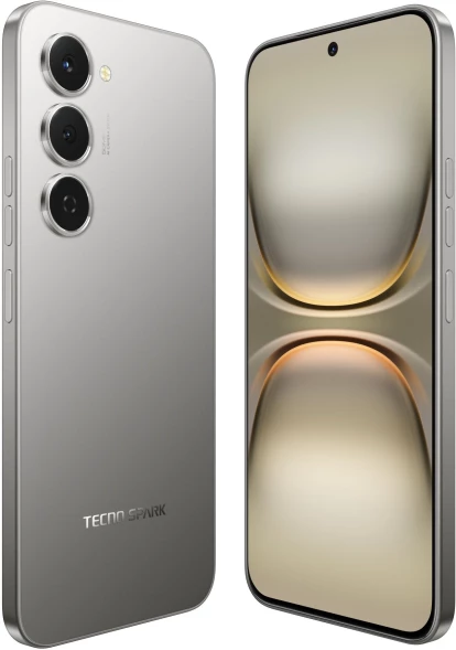 Смартфон Tecno Spark 40 Pro 256Gb 8Gb титан моноблок 3G 4G 2Sim 6.78&amp;quot; 1224x2720 Android 15 50Mpix 802.11 a/b/g/n/ac/ax NFC GPS GSM900/1800 Protect FM