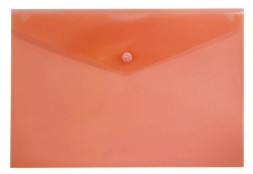Конверт на кнопке Бюрократ -PK804A5RED A5 пластик 0.18мм красный