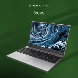 Ноутбук Digma Pro Breve Ryzen 5 Pro 5675U 8Gb SSD512Gb AMD Radeon Graphics 15.6&amp;quot; IPS FHD (1920x1080) Windows 11 Pro silver WiFi BT Cam 4500mAh (DN15R5-8DXW06)