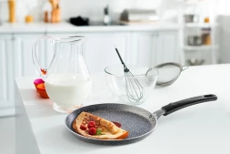 Сковорода блинная Tefal Natural Cook 4213522 круглая 22см ручка несъемная (без крышки) серый (9100053997)