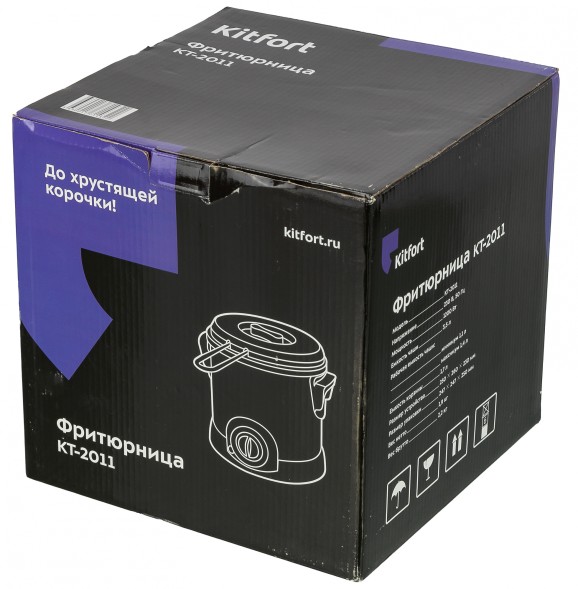 Фритюрница Kitfort КТ-2011 1200Вт серебристый/черный