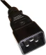 Шнур питания Lanmaster LAN-PP13/20-1.0-BK C13-C20 проводник.:3x0.75мм2 1м 220В 10А черный