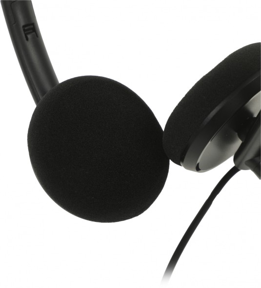 Наушники с микрофоном Creative HS-220 черный 2.4м накладные USB оголовье (51EF1070AA000)