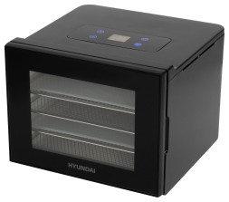 Сушка для фруктов и овощей Hyundai HYFD-1204 8под. 400Вт черный