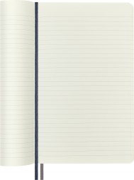 Блокнот Moleskine CLASSIC SOFT EXPENDED QP616EXPB20 Large 130х210мм 400стр. линейка мягкая обложка синий сапфир