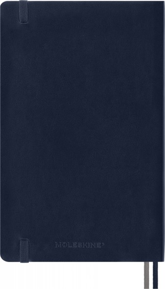 Блокнот Moleskine CLASSIC SOFT EXPENDED QP616EXPB20 Large 130х210мм 400стр. линейка мягкая обложка синий сапфир