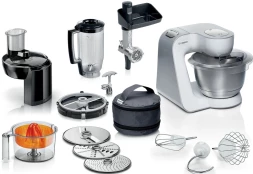 Кухонная машина Bosch MUM58251 планетар.вращ. 1000Вт белый/серый