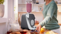 Кухонная машина Bosch MUM58251 планетар.вращ. 1000Вт белый/серый