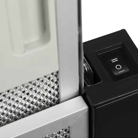 Вытяжка встраиваемая Hyundai HBH 6235 BG черный управление: кулисные переключатели (1 мотор)