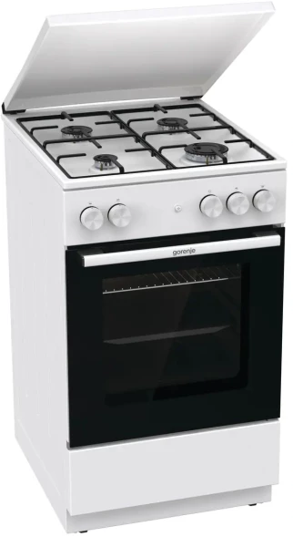 Плита Газовая Gorenje GG5A14WJ белый (металлическая крышка) реш.сталь