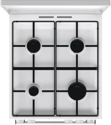 Плита Газовая Gorenje GG5A14WJ белый (металлическая крышка) реш.сталь