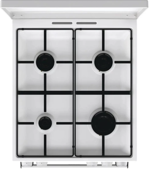 Плита Газовая Gorenje GG5A14WJ белый (металлическая крышка) реш.сталь