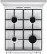 Плита Газовая Gorenje GG5A14WJ белый (металлическая крышка) реш.сталь