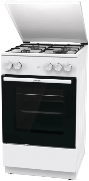 Плита Газовая Gorenje GG5A14WJ белый (металлическая крышка) реш.сталь