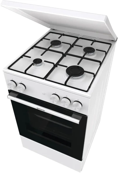 Плита Газовая Gorenje GG5A14WJ белый (металлическая крышка) реш.сталь