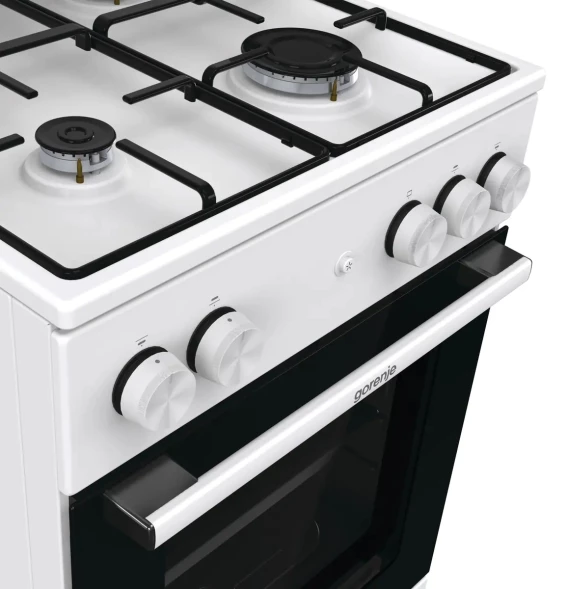 Плита Газовая Gorenje GG5A14WJ белый (металлическая крышка) реш.сталь