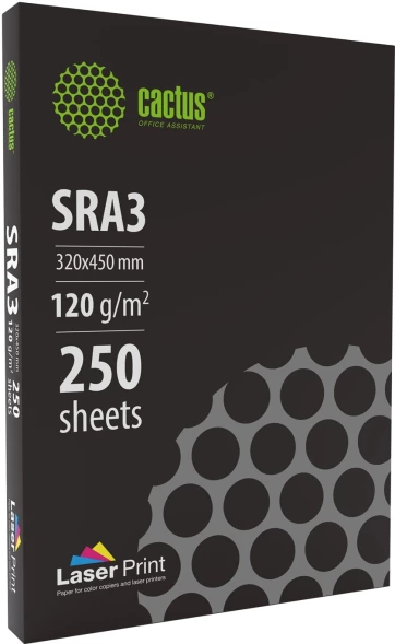 Бумага Cactus CS-LPSRA3120250 SRA3/120г/м2/белый/250л. CIE170% для лазерной печати
