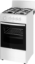 Газовая плита Darina 1A GM341 005 W белая 4 конфорки 50 л без крышки эмаль