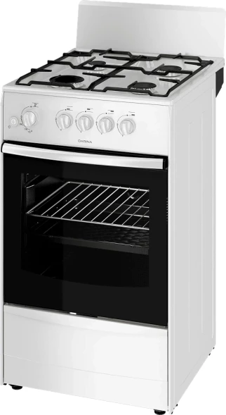 Газовая плита Darina 1A GM341 005 W белая 4 конфорки 50 л без крышки эмаль