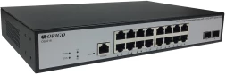 Коммутатор Origo OS3218 OS3218/A1A (L2) 16x1Гбит/с 2SFP+ управляемый