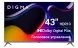 Телевизор LED Digma 43&amp;quot; DM-LED43UBB41 Android TV Frameless Metal темно-серебристый/серый 4K Ultra HD 60Hz DVB-T DVB-T2 DVB-C DVB-S DVB-S2 USB WiFi Smart TV