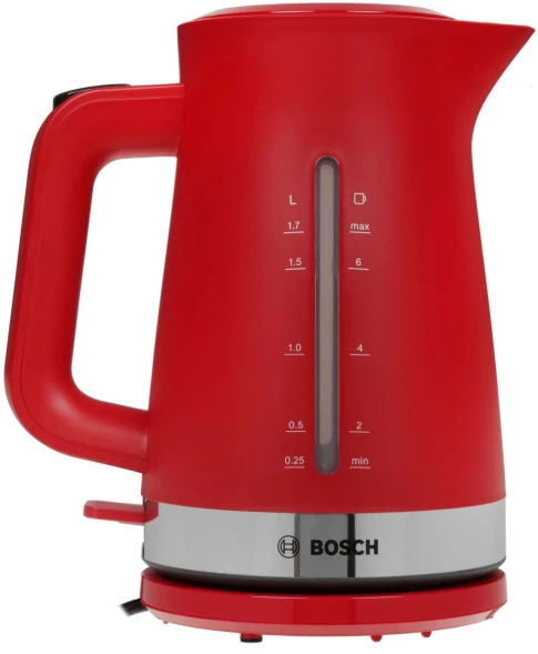 Чайник электрический Bosch TWK4M 1.7л. красный корпус: пластик (TWK4M224)