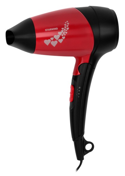 Фен Starwind SHD 7065 1400Вт черный/красный