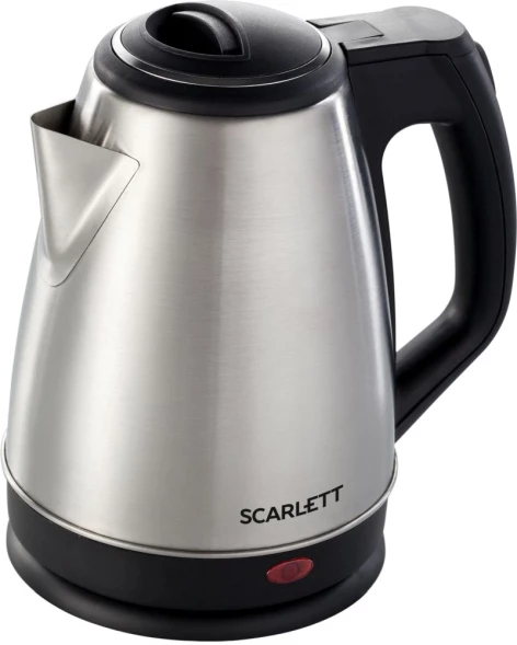 Чайник электрический Scarlett SC-EK21S25 1.5л. 1350Вт серебристый/черный корпус: металл/пластик (EK21S25)