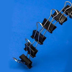 Зажимы Deli EZ63 металл 32мм черный (упак.:12шт) картонная коробка