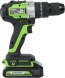 Дрель-шуруповерт Greenworks GD24DD60K2 аккум. патрон:быстрозажимной (кейс в комплекте) (3704107UA)