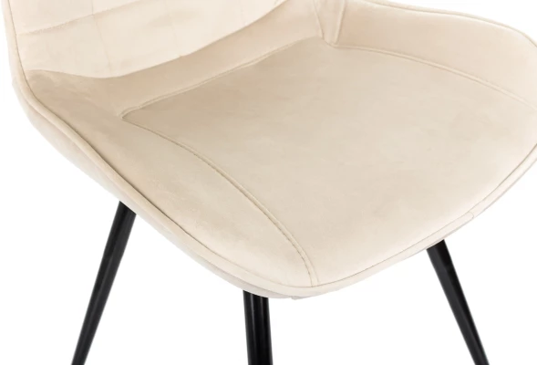 Стул для дома Бюрократ CH-K2_4 комплект 4шт бежевый Holland 06 металл черный на ножках (CH-K2_1/HL07_4)