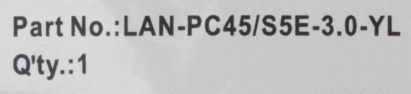 Патч-корд Lanmaster LAN-PC45/S5E-3.0-YL FTP RJ-45 вил.-вилка RJ-45 кат.5E 3м желтый LSZH
