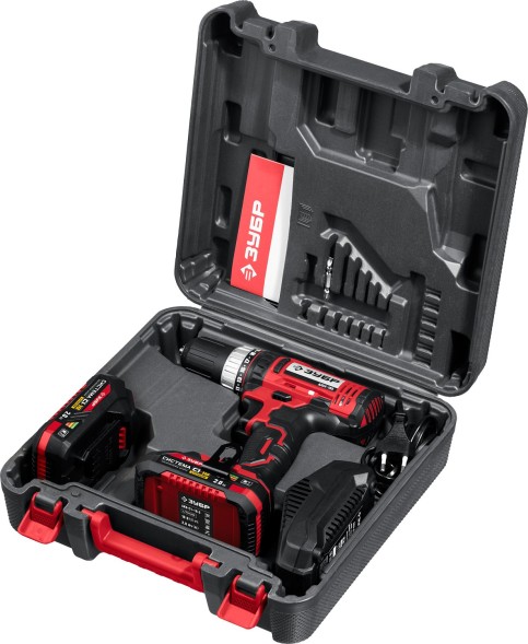 Дрель-шуруповерт Зубр ДШЛ-185-22 аккум. патрон:быстрозажимной