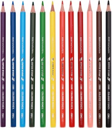 Карандаши цв. Deli EC00807 Super Wings шестигран. тополь 12цв. туба пл.