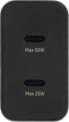Сетевое зар./устр. Samsung EP-T5020X 50W 3A (PD) 2xUSB type-C для Samsung черный (EP-T5020XBEGEU)