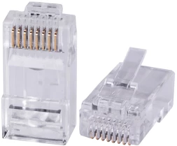 Коннектор Cabeus 8P8C-C6-FC UTP кат.6 RJ45 прозрачный