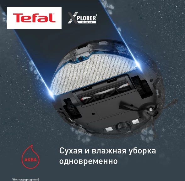 Пылесос-робот Tefal X-plorer Serie 65 RG8L65WH черный