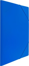 Папка на резинке Бюрократ -PRA3BLUЕ A3 пластик 0.7мм синий вмест.:400лист.