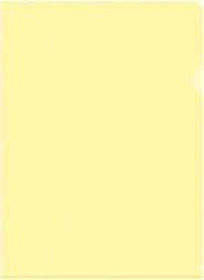 Папка-уголок Бюрократ Pastel -EPAST/YEL A4 пластик 0.18мм желтый