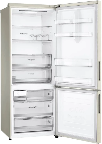 Холодильник LG GC-B569PECM 2-хкамерн. бежевый глянц. инвертер
