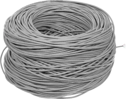 Кабель сетевой информационный Suprlan Standard 01-0328-9 кат.5E UTP 4 пары 24AWG PVC внутренний 305м серый
