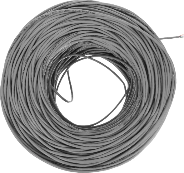 Кабель сетевой информационный Suprlan Standard 01-0328-9 кат.5E UTP 4 пары 24AWG PVC внутренний 305м серый