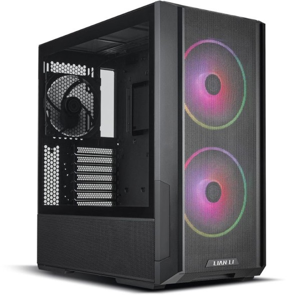 Корпус Lian-Li Lancool 216RX черный без БП ATX 2x120mm 2x140mm 2xUSB3.0 audio bott PSU