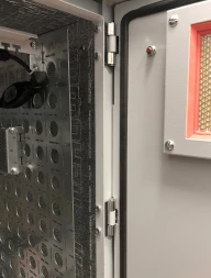 Шкаф коммутационный ЦМО (ШТВ-Н-12.6.3-4ААА-Т1) настенный 12U 620x330мм пер.дв.металл несъемн.бок.пан. 150кг серый 220мм 50кг 120град. 600мм IP54 IK10 сталь нержавеющая уличный всепогодный с вентилятором с нагревателем укомплектованный 150Вт