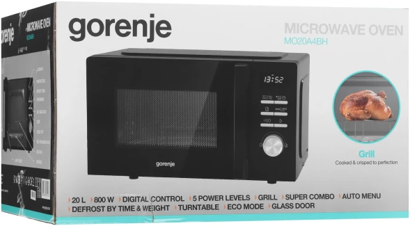 Микроволновая Печь Gorenje MO20A4BH 20л. 800Вт черный