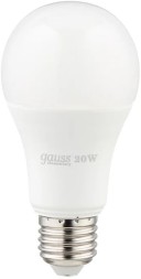 Лампа светодиодная Gauss Elementary 20Вт цок.:E27 груша 220B 6500K св.свеч.бел.хол. A60 (упак.:10шт) (23239)